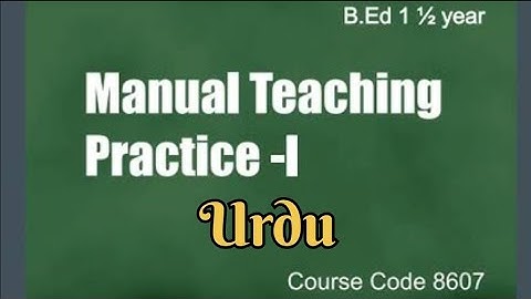 8607, 9669 field note on lecture delivered #lecture #aiou #8607