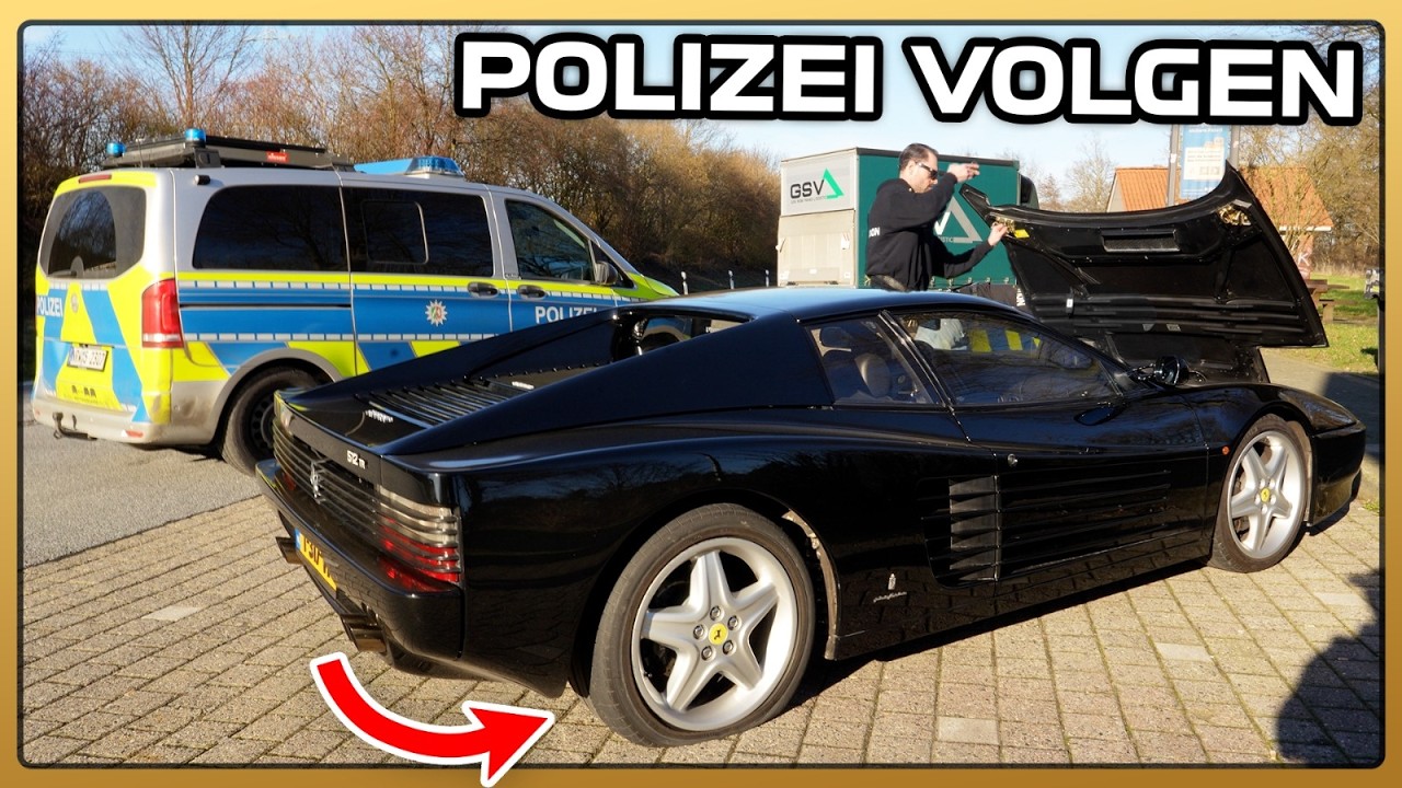 Duitse Politie Helpt Ons Van Autobahn Af (Ferrari pech)