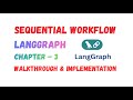 Sequential Workflow in LangGraph Explained | Step-by-Step AI Execution