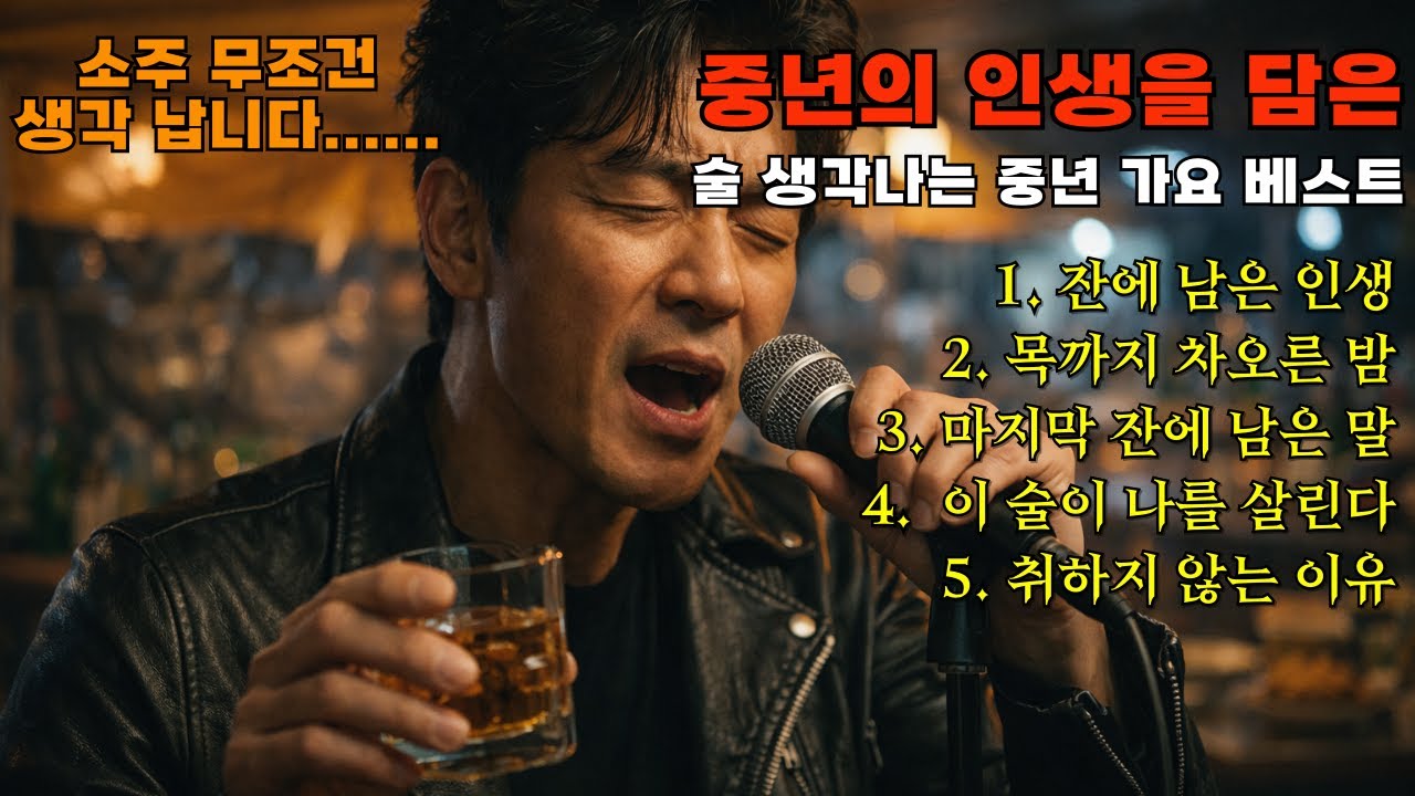 🎵(노을빛멜로디) 술보다 쓰던 인생… 이 노래 듣고 울었습니다 | 중년의 인생을 담은 노래 베스트 모음  