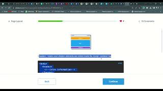 29 Page Layout | Web Development | Sololearn Answers