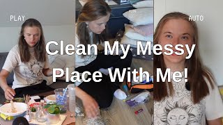 Clean My Messy Place With Me! (pt. 2)
