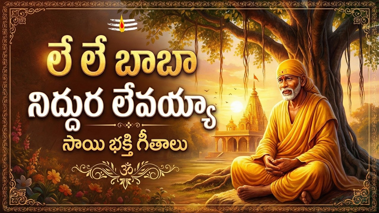 లే లే బాబా నిద్దుర లేవయ్యా| Le Le Baba Niddura Levayya |Thursday Special SaiBaba Bhakti Songs Telugu