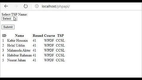 how to create RESTful API using php and MySQL