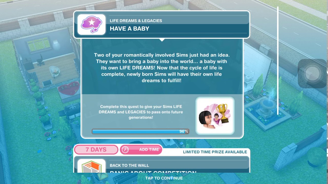 The Sims Freeplay Life Dreams & Legacies ‘Have A Baby’ YouTube