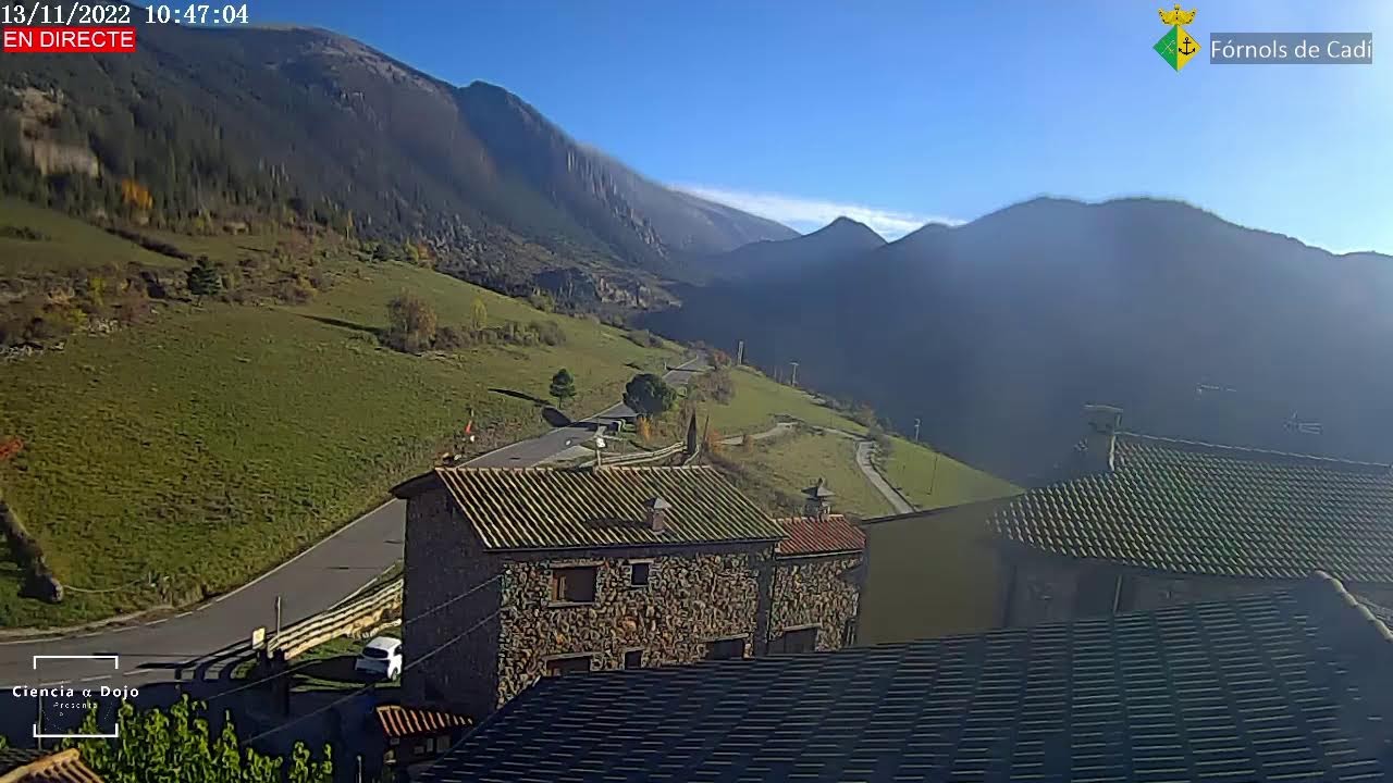 LIVE webcam from Fórnols de Cadí - Pyrenees