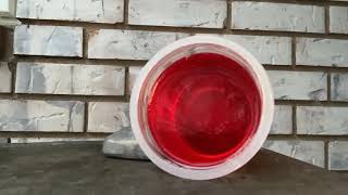Time lapse of jello freezing 23 degrees Fahrenheit!!!(frozen at 25 seconds)