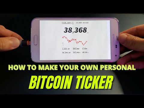 How to Make Your Own Personal Bitcoin Ticker (+ DIY phone stand) | MAKE EASY