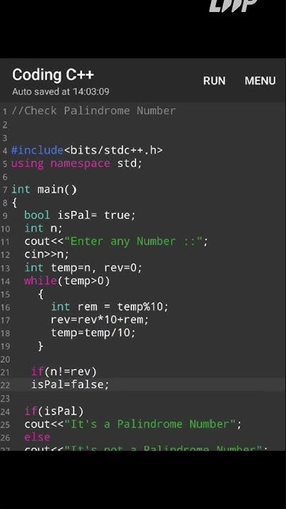 How to check if Number is Palindrome number ?? Palindrome number code ...