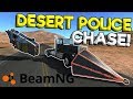 DESERT HIGHWAY POLICE CHASES & CRASHES! - BeamNG Gameplay & Crashes - Cop Escape