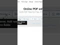 How To Edit a PDF #shorts #pdf #sejda
