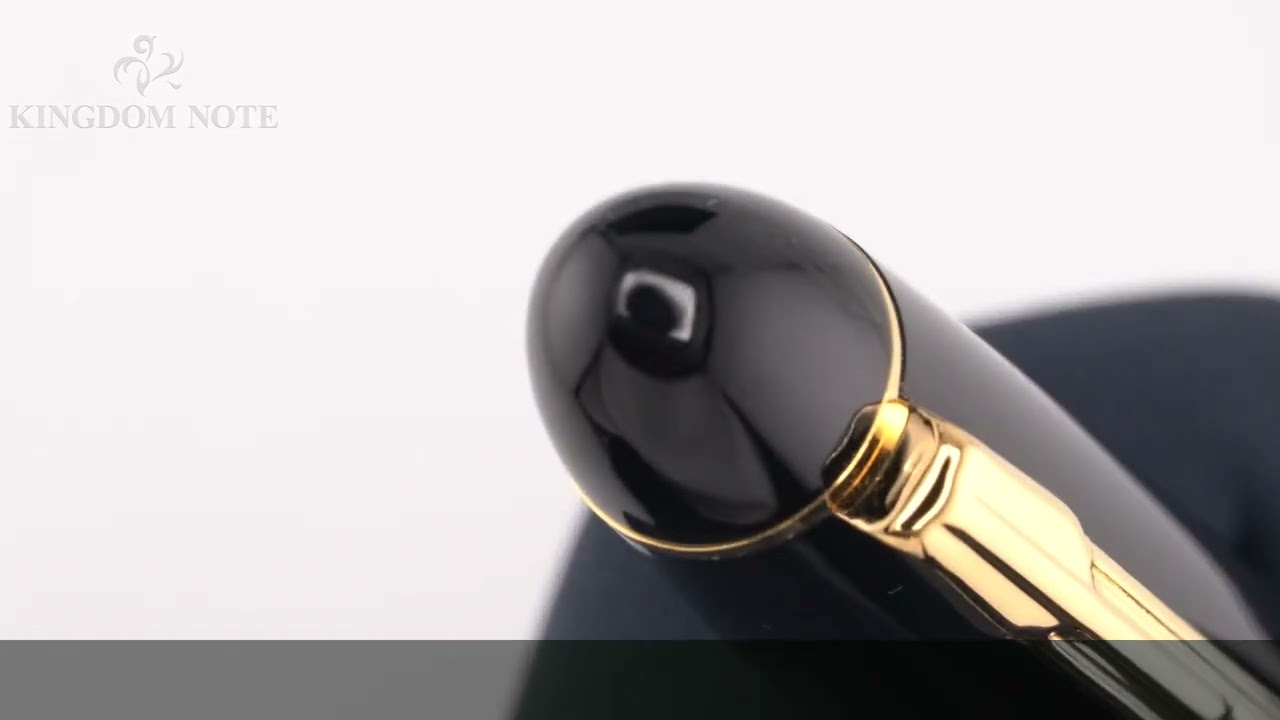 PLATINUM プラチナ 万年筆 プレジデント #1 ブラック 細字 - YouTube