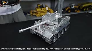 Henglong 1 16 2 4G Full Metal atualizado German Tiger I 6 8 kg 7 1 placa mae BB 