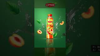 Peach Iced Tea Product Ad Design 🍑 | Photoshop Process | Satisfying Design#shorts #graphicdesign