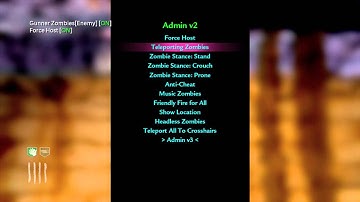 Waw Zombie Mod Menu Motion flex v2.5