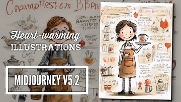 MidJourney V5.2 Prompt to create heart-warming illustration