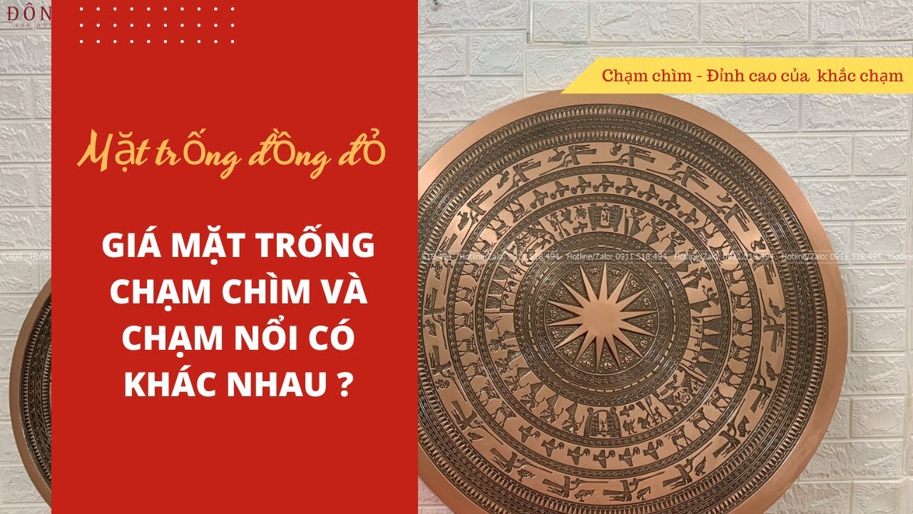 Sự khác nhau về giá giữa mặt trống chạm chìm và mặt... - youtube