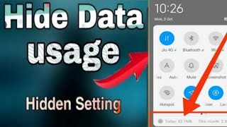Famous How to hide data usage statistics in Redmi Phones || Redmi Phones Hidden Setting || Iac Profile