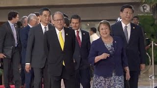 APEC 2015: Entrance walk to the Leaders' Meeting