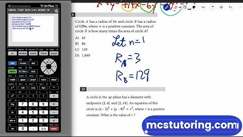 SAT Math Circle Problems SOLVED in 10 Minutes | TI-84 Calculator Program Tutorial #ti84programs