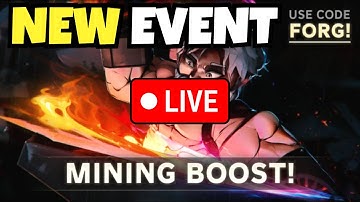 [🔴LIVE] THE FORGE | PRIVATE SERVERS!!!! | NEW MINING EVENT | TIPS & TRICKS | UPDATE WAITING ROOM