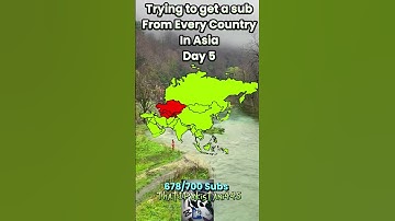 Trying to get a sub From Every Country In Asia - Day 5 #shorts #mapping #country #asia