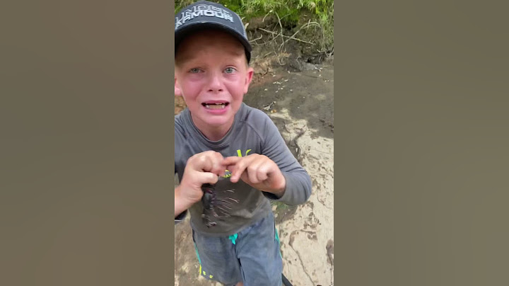 Crawfish bit my finger!