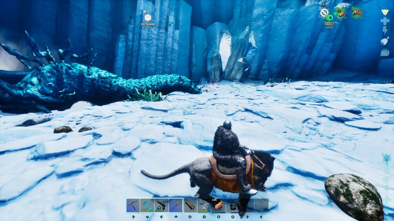 ASA Ragnarok: Ice Queen Cave and Boss Fight - YouTube