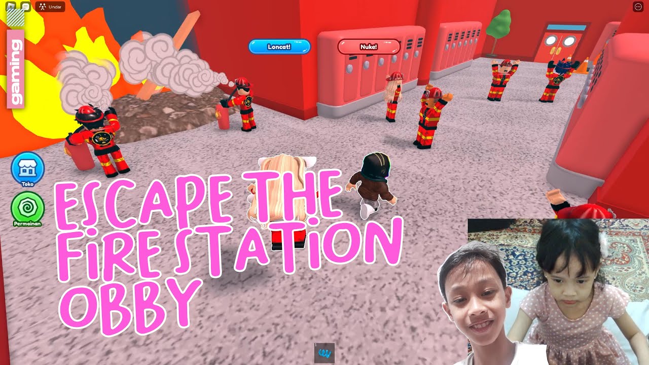 MAIN ESCAPE THE FIRE STATION #OBBY #ROBLOX SERUU BGTT !! 😍😍 #LIFMARZIA ...