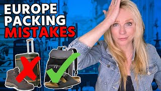 DO NOT Make These Europe Packing Mistakes | What Not To Pack (Packing for Europe)