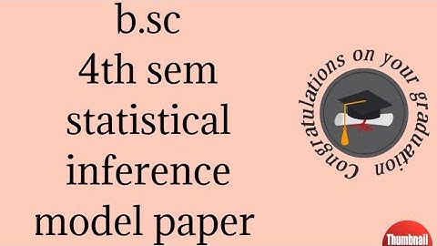 b.sc 4th sem statistical inference question paper 2019#yogi vemana university
