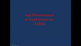Lecture 1 for Module 12 (Age Discrimination) (LGLA 1323) (9.19.2020)