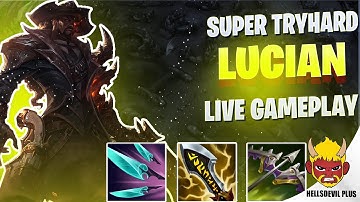Lucian SUPER TRYHARD GAME! - Wild Rift HellsDevil Plus Gameplay