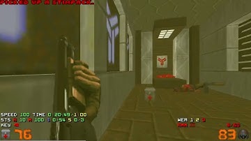 Doom: The Darkening episode 2 map03 UV speed in 0:56 (world record)