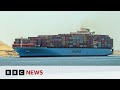 Shipping firms stop red sea routes after attacks  bbc news