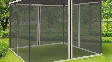 10 x 10 Replacement Gazebo Netting Mosquito Patio Mesh Screen With Zippers Review