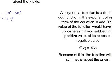 MHF 4U U1L4 Symmetry in Polynomial Functions