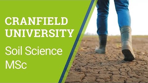 Study a Soil Science MSc at Cranfield University | Online & On-Campus