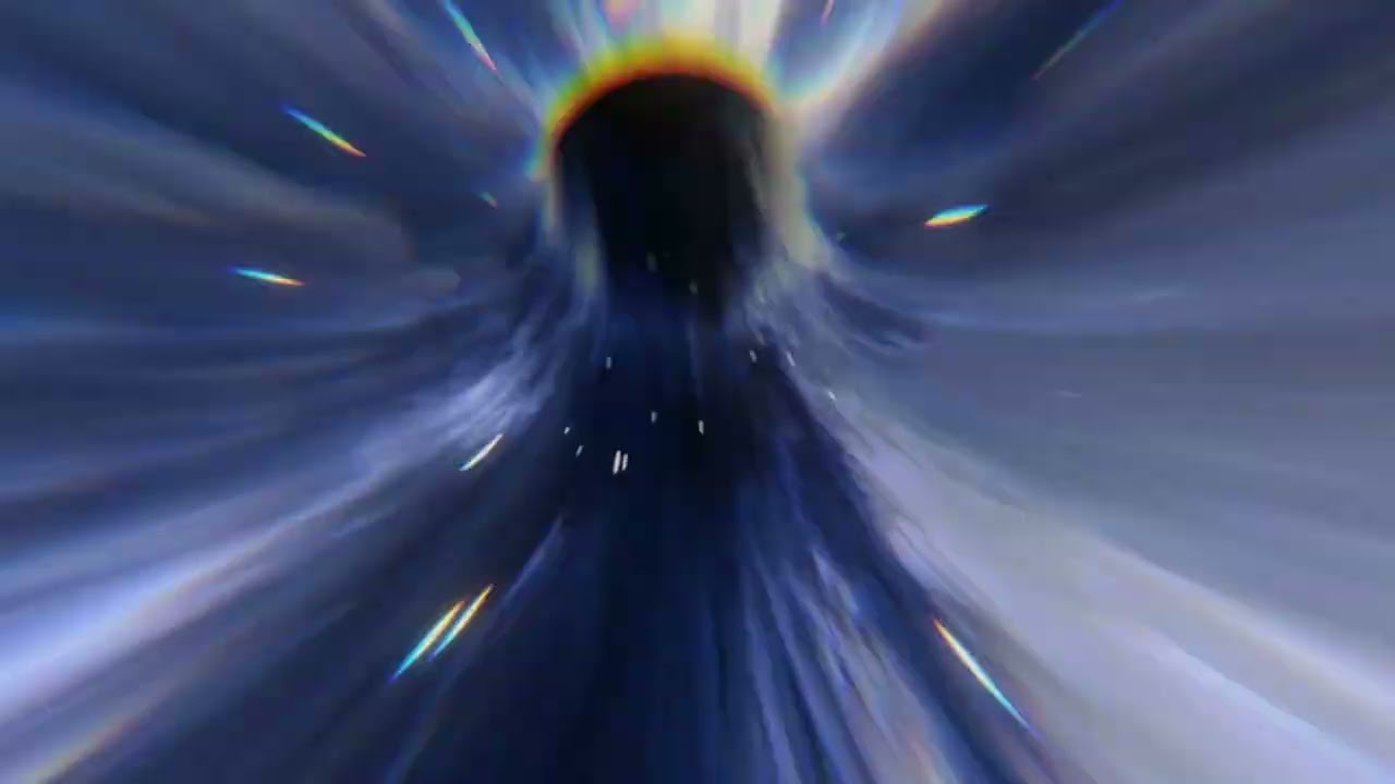 4K-HD - Artificial Worm Hole - Changing Galaxies Through the Wormhole Animation