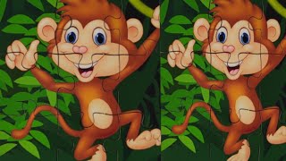 monkey puzzles for toddlers|animal puzzle pieces|game and puzzles|cardboard puzzle game| screenshot 2