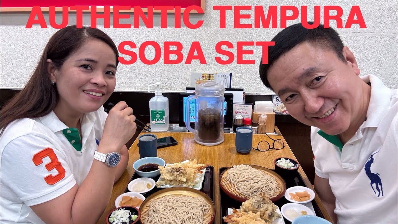 COLD NOODLES & TEMPURA #tempura #soba #authenticjapanesecooking #oishii 