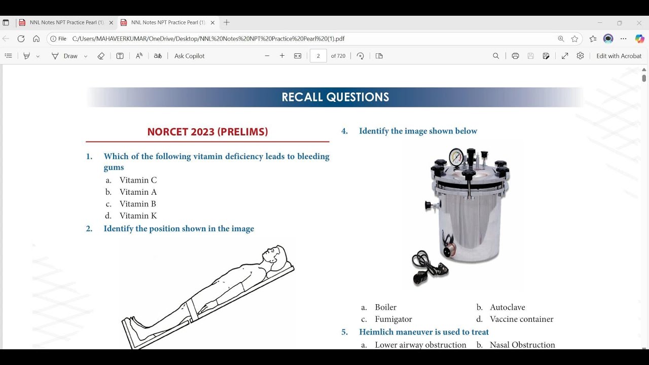 NORCET PYQ Series// Norcet.9// sgpgi//kgmu