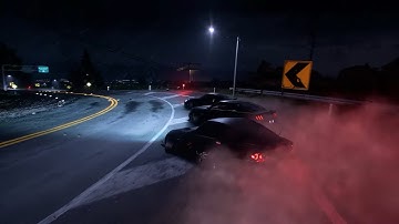 7+min of cleanish night tandem drifting in heavy rain #nfsheat modded on PC @hayeduce ​@UNITENFS