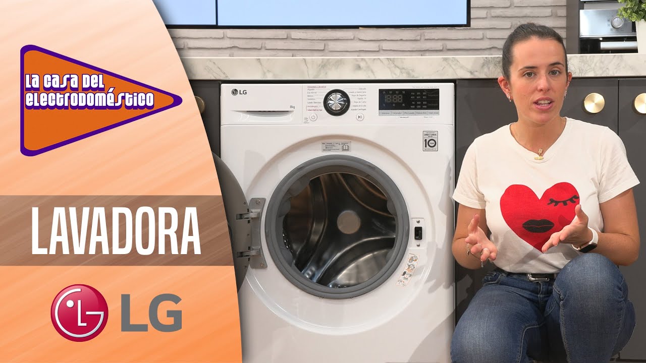 LG F4WV3008S6W - Lavadora de carga frontal, 8 kg de capacidad, clase C.