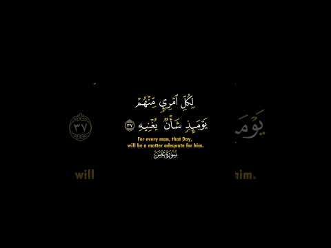 فإذا جاءت الصاخة يوم يفر المرء من أخيه العجمي عبس الصاخة القيامة  حالات قران آية
