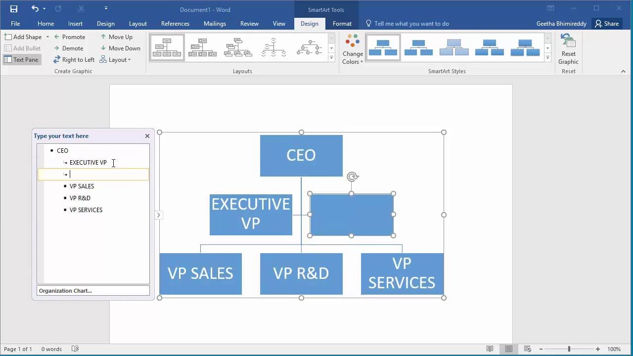 How To Make Hierarchy Chart In Excel