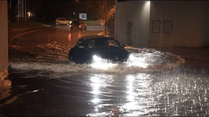 Hitzegewitter und Unwetter im Allgäu beenden Hitze: Überflutungen & heftiger Starkregen