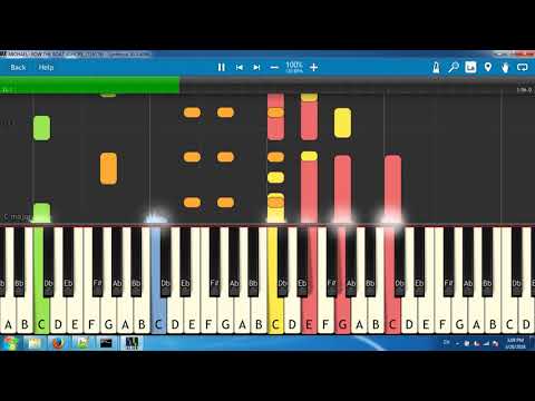 MICHAEL- ROW THE BOAT ASHORE_(716176)[Synthesia piano tutorial]