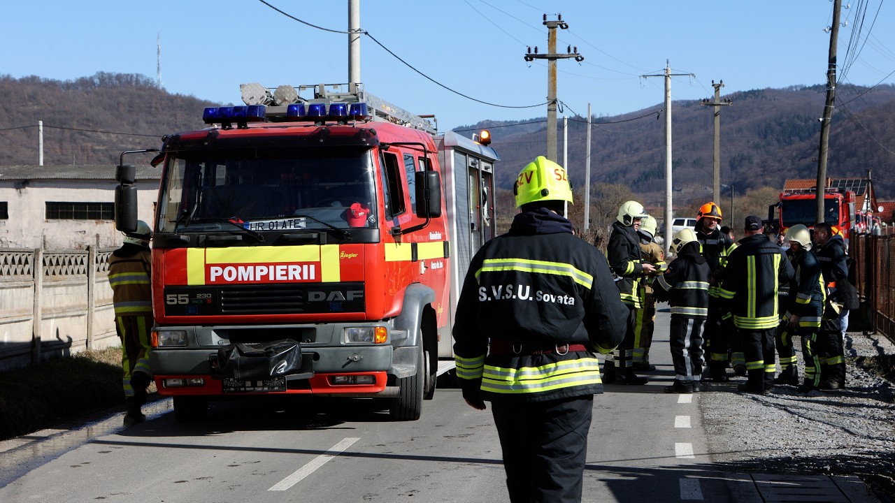 Nagyszabású tűzoltó gyakorlat Szovátán