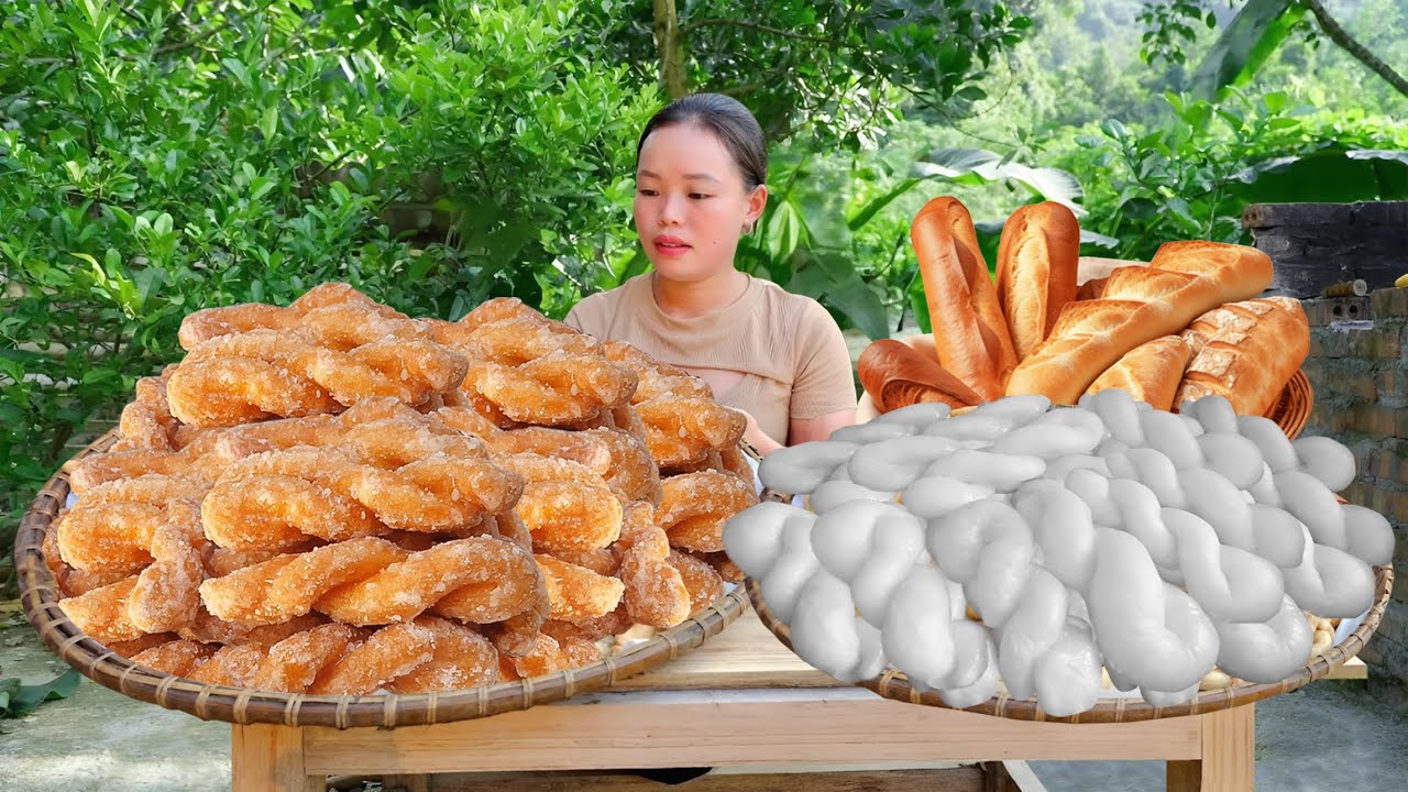 Specialty Cake that Sells Out Every Time at the Market. Cooking Fried Breadstick using Family Recipe